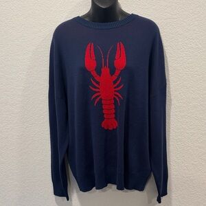 Nikka K Lobster Sweater Navy Blue XL new without tags
